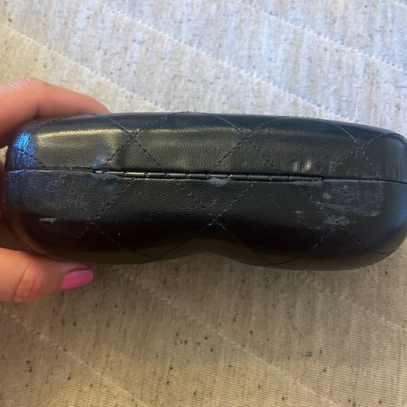 CHANEL 01453 CC LOGO BLACK SUNGLASSES VINTAGE/N2079 - Picture 9 of 11